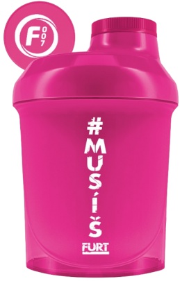 Fitness007 šejkr #musíšfurt 300 ml - biela