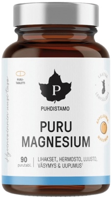 Puhdistamo Puru Magnesium 90 rozpustných tablet pomaranč