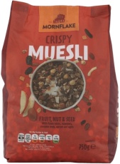 Mornflake Crispy Muesli Fruit, Nut & Seed 750 g PREŠLA DMT 21.03.2026