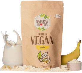 Natural Protein Veganský protein 350 g - malina
