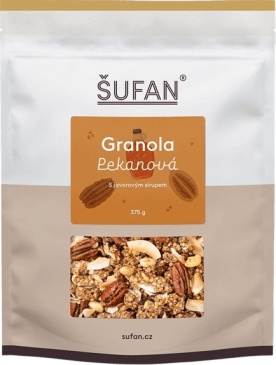 Šufan Granola 375 g - pekanové orechy s javorovým sirupom