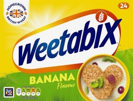 Weetabix cereální sušenky 430 g - banán