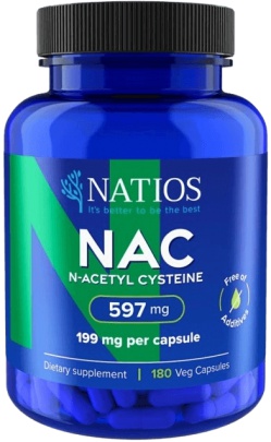 NATIOS N-Acetyl Cysteine NAC 199 mg 180 veganských kapsúl