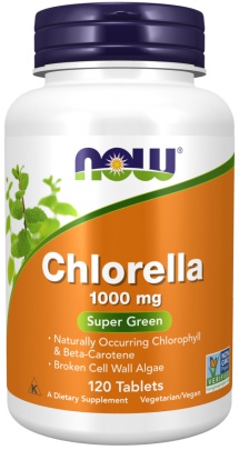 Now Foods Chlorella 1000 mg 120 tabliet
