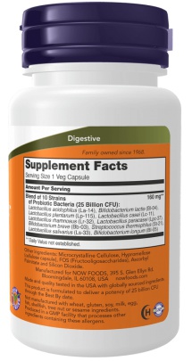 Now Foods Probiotic-10 25 Billion 30 kapsúl