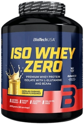 BioTechUSA Iso Whey Zero 1816 g + BioTechUSA Unisex Triko Černé ZADARMO