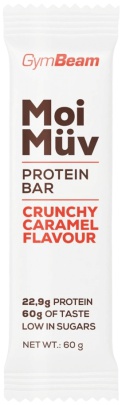 GymBeam Proteinová tyčinka MoiMüv 60 g - chrumkavý karamel