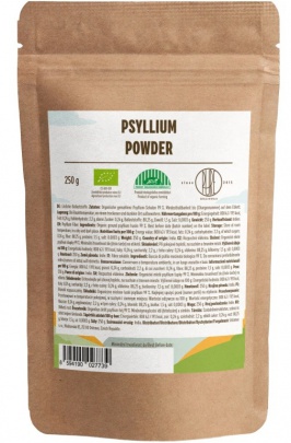 BrainMax Pure Psyllium rozpustná vláknina BIO 250 g VÝPREDAJ (POŠK. OBAL)