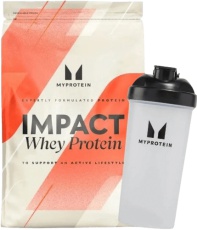 MyProtein Impact Whey Protein 2500 g + Šejkr 600 ml ZADARMO