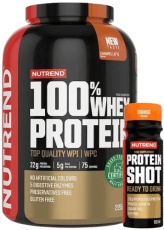 Nutrend 100% Whey Protein 2250 g + protein shot 60 ml ZADARMO