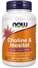 Now Foods Choline & Inositol 100 vegetariánských kapsúl