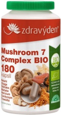 Zdravý den Mushroom 7 Complex BIO 180 kapsúl