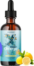 BrainMax Vegan Omega Kids omega-3 pro děti 90 ml - citron/ limetka