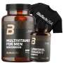 BioTechUSA Multivitamín For Men from organic sources 60 tabliet + Liposomal Vitamín C 30 kapsúl + tričko ZADARMO