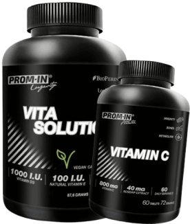 Prom-in Vita Solution 2.0 120 kapsúl + Prom-in Vitamin C 60 tablet ZADARMO