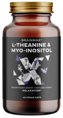 BrainMax L-Theanine & Myo-Inositol 60 rastlinných kapsúl