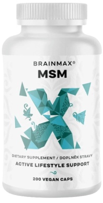 BrainMax MSM 800 mg 200 rostlinných kapsúl