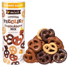 Mixit Veľké Mixit praclíky Čokoládový mix 500 g VÝPREDAJ 09.08.2026