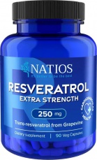 NATIOS Resveratrol extra strenght 250 mg 90 veganských kapslí