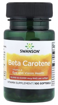 Swanson Beta karoten vitamín A 10 000 iu