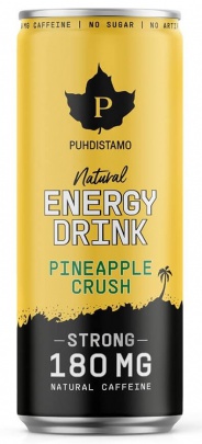Puhdistamo Natural Energy Drink 330 ml - malina