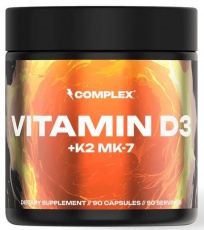 Complex Vitamin D3 + K2 MK-7 90 kapslí