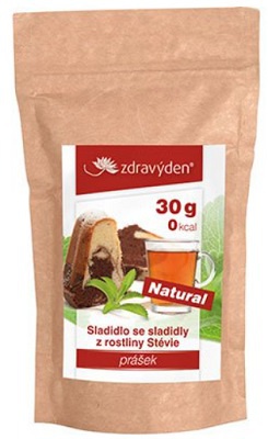 Zdravý den Sladidlo Stévie Prášek 30 g