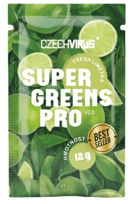 Czech Virus Super Greens PRO V2.0 12 g - jablečný fresh