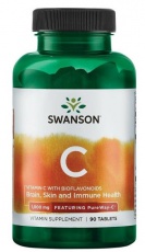 Swanson Vitamin C 1000 mg with Rose Hips 90 kapsúl VÝPREDAJ 6.2026