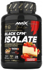Amix BLACK Line Black CFM Isolate 1000 g - jahodový cheesecake VÝPREDAJ (POŠK.OBAL)