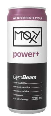 GymBeam MOXY Power+ Energetický Nápoj 330 ml