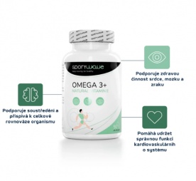SportWave Omega 3 + Natural Vitamin E 90 kapslí