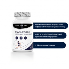 Sportwave Magnesium Good Night Bisglycinate 90 kapslí
