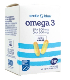 ARCTIC BLUE® Omega 3 V Blistrech (500 mg DHA, 800 mg EPA)