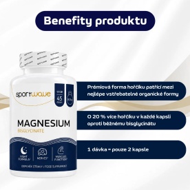 Sportwave Magnesium Good Night Bisglycinate 90 kapslí