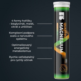 Puls Nutrition Quattro Magnesium 20 šumivých tablet