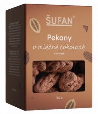 Šufan Pekany V Mléčné Čokoládě S Kakaem 150 g