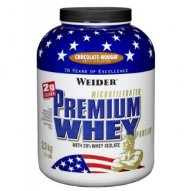 Weider Premium Whey Protein 2300 g - jahoda/vanilka