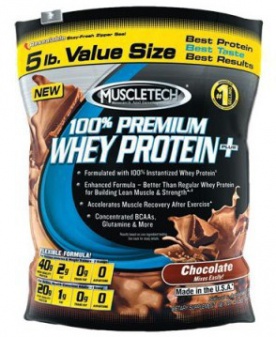 Muscletech 100 % Premium Whey Protein Plus 2270 g - vanilka VÝPRODEJ (POŠK.OBAL)