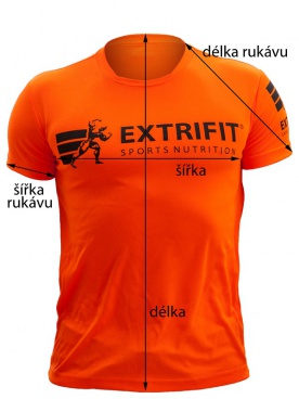 Extrifit tričko oranžové - M