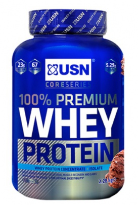 USN 100% Whey Protein Premium 2280 g - smetanová sušenka
