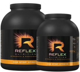 Reflex One Stop Xtreme 4,35 kg - jahoda + Reflex One Stop Xtreme 2,03 kg - vanilka ZDARMA