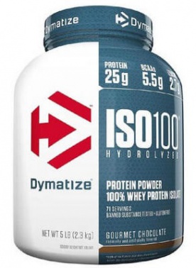 Dymatize Iso 100 Hydrolyzed Whey Protein Isolate 2264 g - cookies & cream