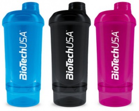 BioTechUSA šejkr Wave+ 500ml + 150ml - černá
