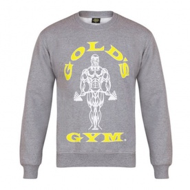 Gold's Gym pánská mikina bez kapuce GGSWT-005 šedá