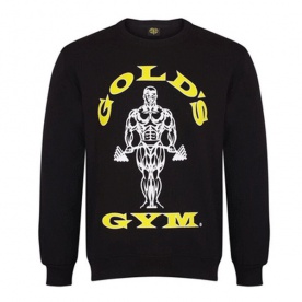 Gold's Gym pánská mikina bez kapuce černá