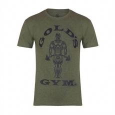 Gold's Gym pánské tričko army GGTS002 zelená