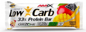 Amix Low Carb 33% Protein bar 60g - jahoda/banán