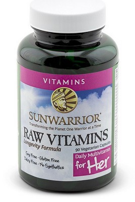 Sunwarrior Raw Vitaminy pro ženy 90 kapslí