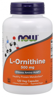 Now Foods L-Ornithine 500 mg 120 kapslí